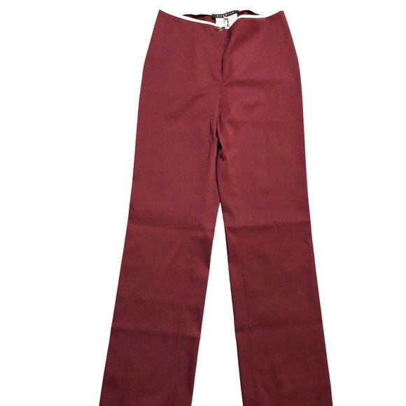 Richmond Burgundy Wide Leg Pants Slacks Trousers Sz 42 NWT - Picture 1 of 11